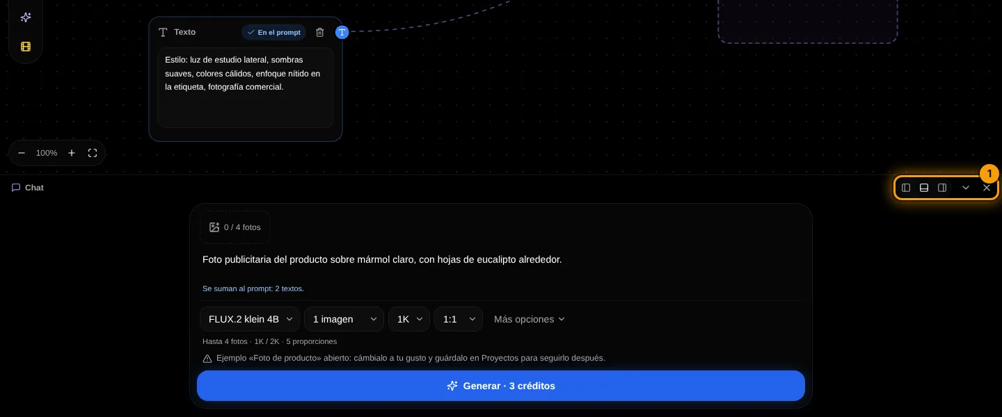 Dock the chat panel
