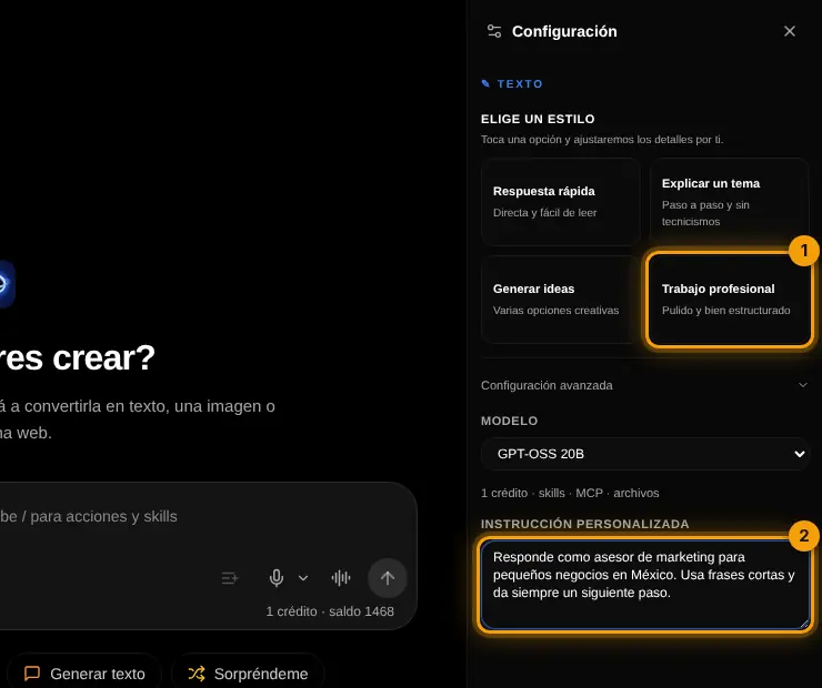 Open Settings and write it